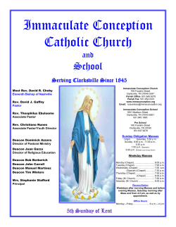 Bulletin - Immaculate Conception