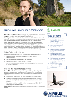 Iridium Handheld Services