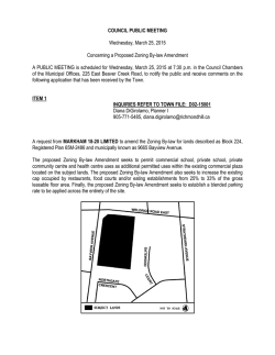 Notices - Town of Richmond Hill