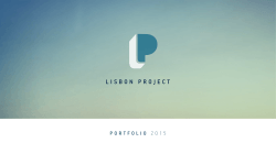 PORTFOLIO 2015 - Lisbon Project