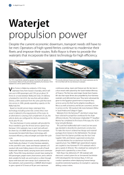 Waterjet propulsion power