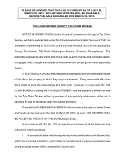 2015 Notice of Judicial Sale