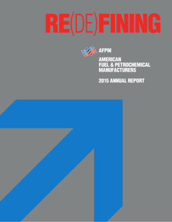 american fuel & petrochemical manufacturers 2015 annual