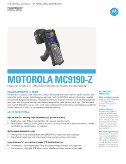 Motorola MC919Z Product Brochure