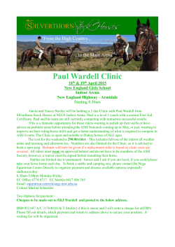 Paul Wardell Clinic - Silverthorn Stock Horses