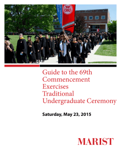 Traditional Undergraduate Commencement guide pdf