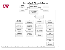 UWSA Organizational Chart - University of Wisconsin System