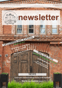 IWC Newsletter SPRING 2015