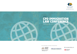 2015 CPD Migration Law Conference
