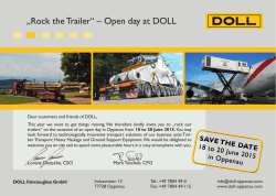 „Rock the Trailer“ – Open day at DOLL