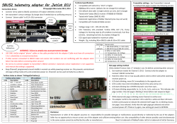 SBUS2 telemetry adapter for JetCat ECU