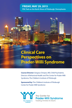 Clinical Care Perspectives on Prader