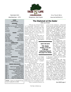 Mar-Apr2015 - Tree of Life Congregation