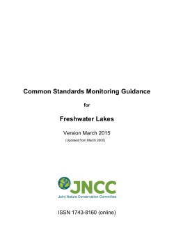 Common Standards Monitoring Guidance for Freshwater