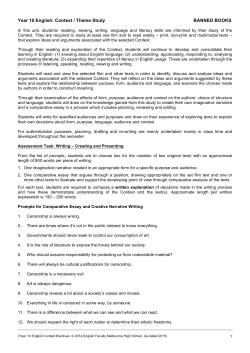 unit outline - Melbourne High School