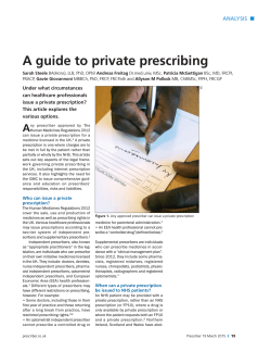 A guide to private prescribing