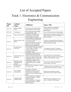 Electronics & Communication Engineering