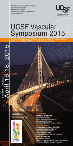 UCSF Vascular Symposium 2015