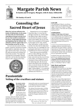 Margate Parish News - St Austin and St Gregory, Margate, with St