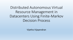 Distributed Autonomous Virtual Resource Management in