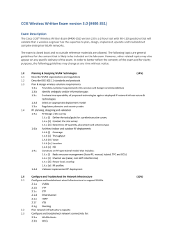 CCIE Wireless Written Exam version 3.0 (#400-351)