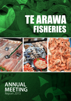 ANNUAL MEETING - Te Arawa Fisheries