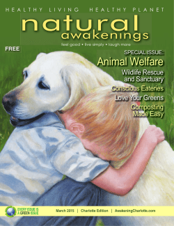 Animal Welfare - Natural Awakenings Magazine Charlotte