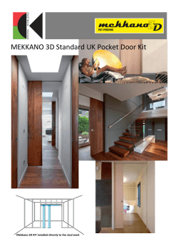 MEKKANO 3D Standard UK Pocket Door Kit