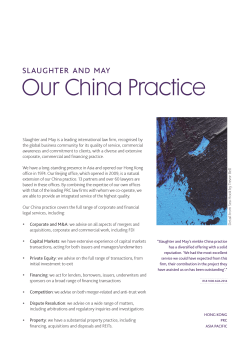Our China Practice brochure