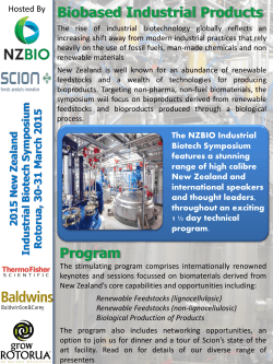 Hosted By Biobased Industrial Products Program