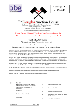 PDF Catalogue - Douglas Auction House Limited