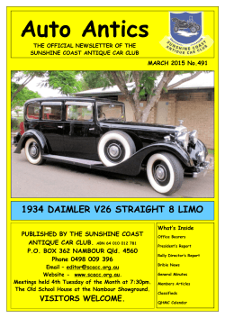 Auto Antics - Sunshine Coast Antique Car Club
