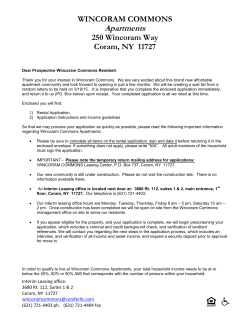 Wincoram Cover letter with Application