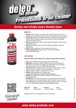 Professional drain cleaner