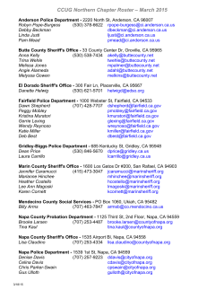 CCUG Northern Chapter Roster &ndash; March 2015