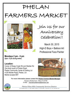 phelan farmers market - Phelan Piñon Hills Community Services