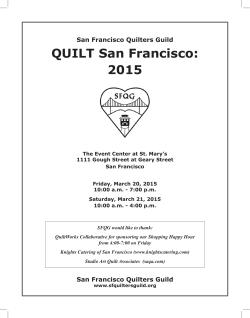NEW 3/16** Show Catalog - San Francisco Quilters Guild