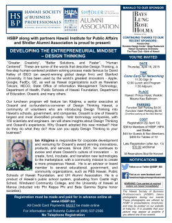 HSBP Invite April 2015 .pub - Hawaii Society of Business