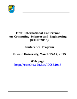 ICCSE` 2015 - Kuwait University