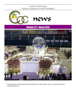 Volume 27.2– March 2015 - The Canadian Orchid Congress