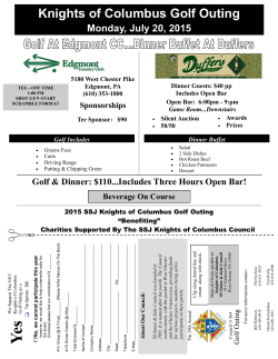 2015 Golf Outing - SSJ Knights Of Columbus