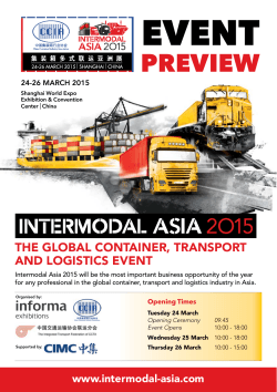 PrEviEw - Intermodal Asia 2015