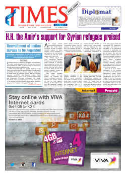 H.H. the Amir`s support for Syrian refugees praised