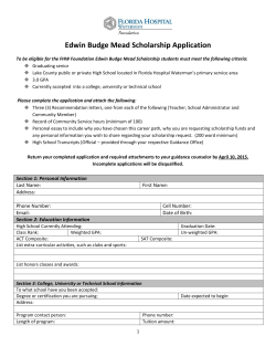 Edwin Budge Mead Scholarship Application