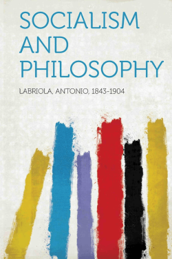 SOCIALISM AND PHILOSOPHY