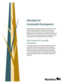 Education for Sustainable Development