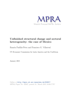 Unfinished structural change and sectoral heterogeneity: the case of