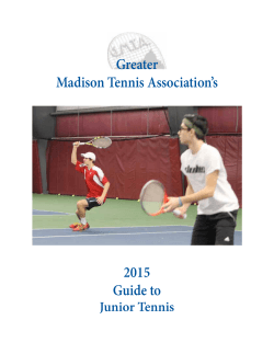 GMTA 2015 Guide to Junior Tennis