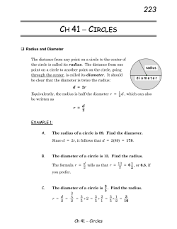 CH 41 - CIRCLES