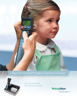 Brochure - Gordon Stowe Audiology Equipment